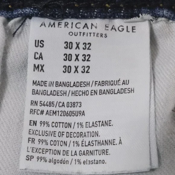 American Eagle Men's jeans Original straight Sz 30x32 - Picture 5 of 9